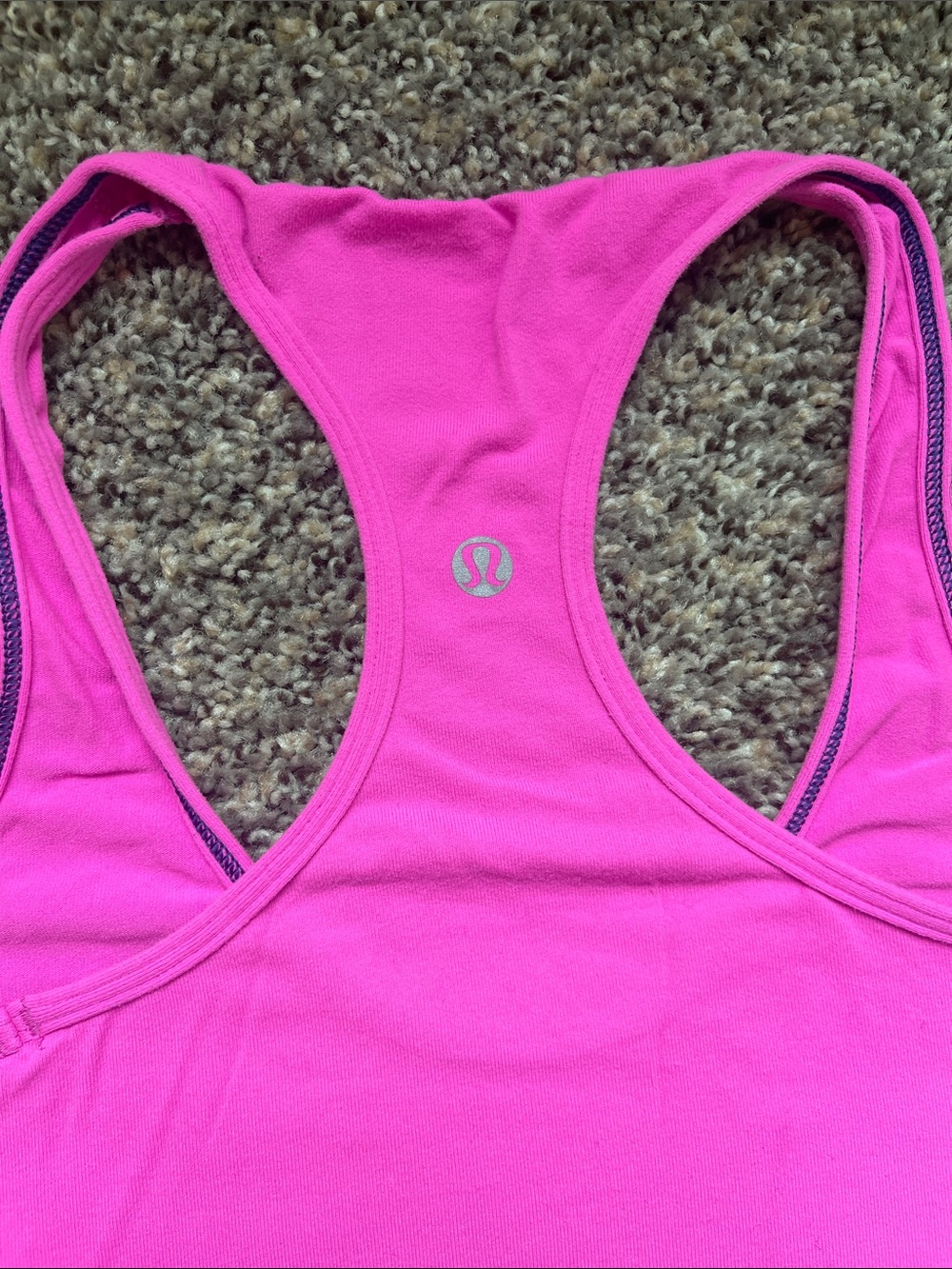 Lululemon OG Cool Racerback Tank - Raspberry Glo Light?; Size 6 - Picture 3 of 5